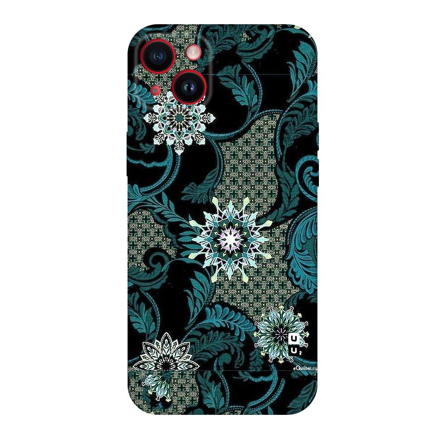 Bottle Green Floral Original Polycarbonate Back Case for iPhone 14 Plus