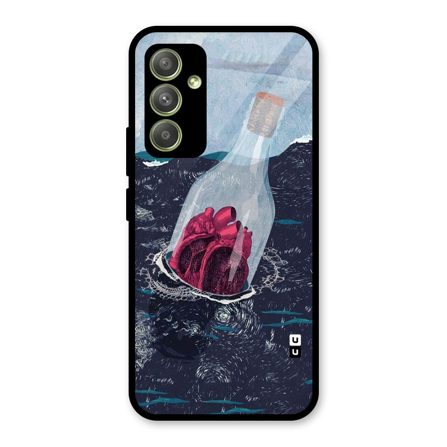 Bottle Heart Glass Back Case for Galaxy A54