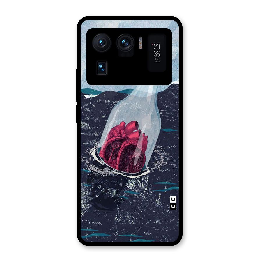 Bottle Heart Glass Back Case for Mi 11 Ultra