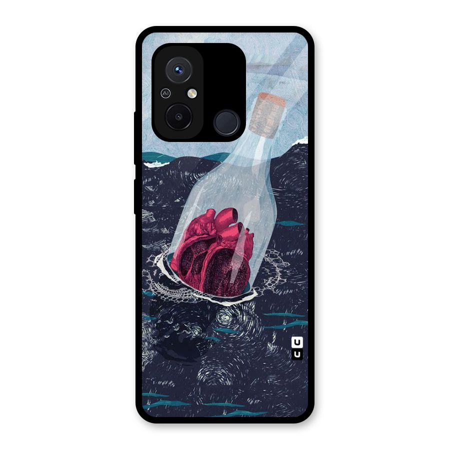 Bottle Heart Glass Back Case for Redmi 12C