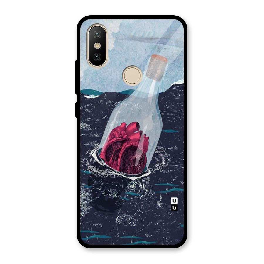 Bottle Heart Glass Back Case for Redmi A2