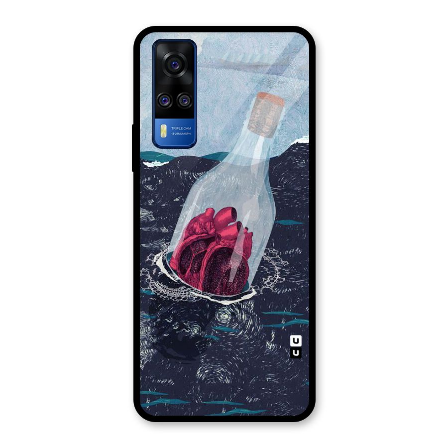 Bottle Heart Glass Back Case for Vivo Y31