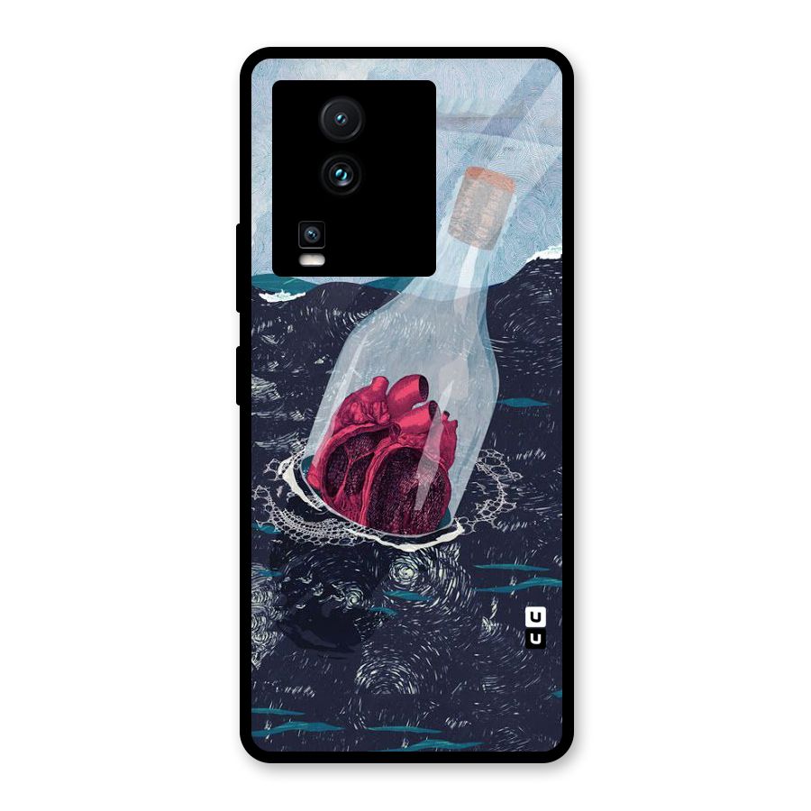 Bottle Heart Glass Back Case for Vivo iQOO Neo 7 Pro