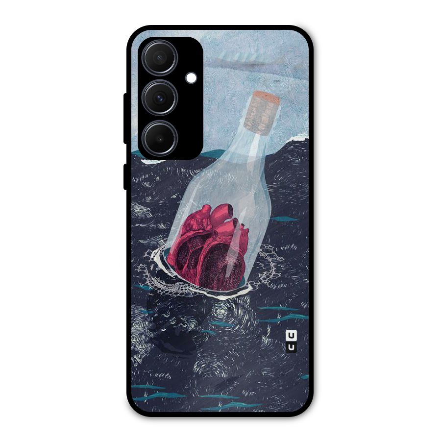Bottle Heart Metal Back Case for Galaxy A35