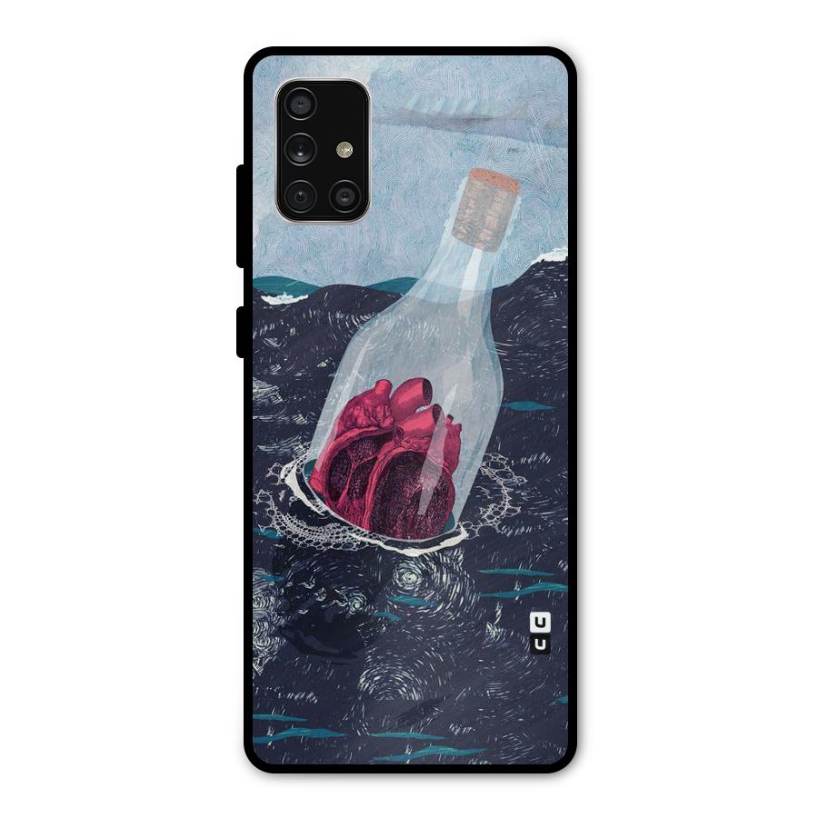 Bottle Heart Metal Back Case for Galaxy A71