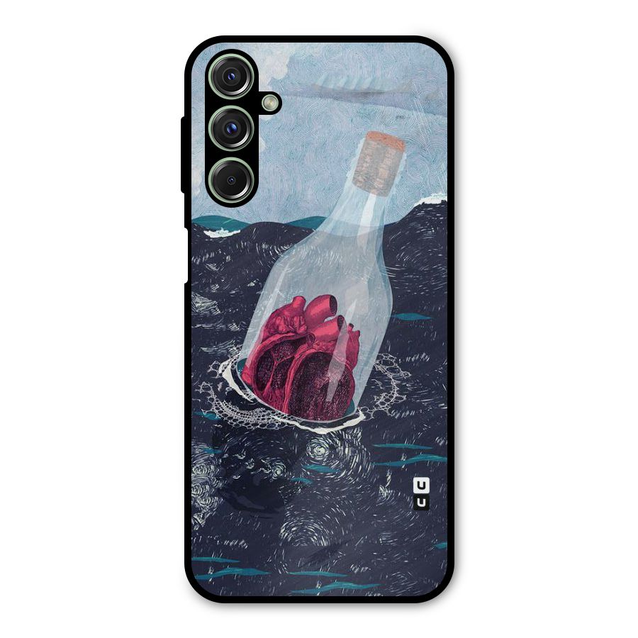 Bottle Heart Metal Back Case for Galaxy M34