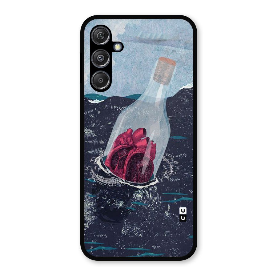 Bottle Heart Metal Back Case for Galaxy M34 5G
