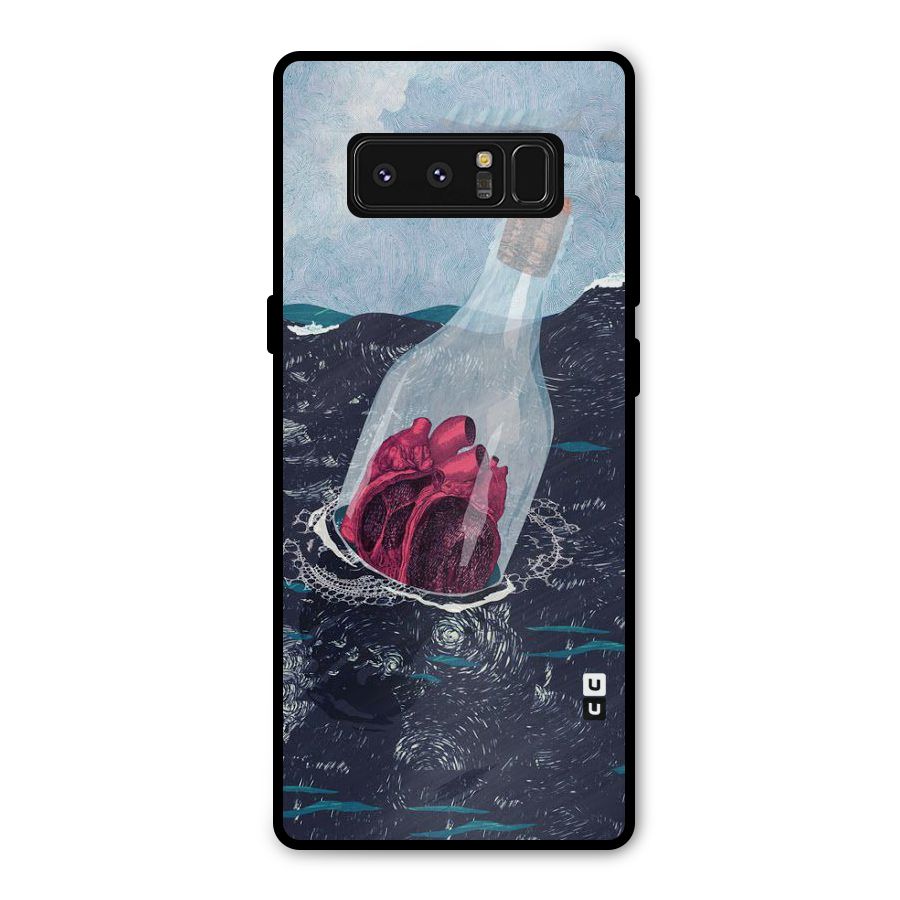 Bottle Heart Metal Back Case for Galaxy Note 8