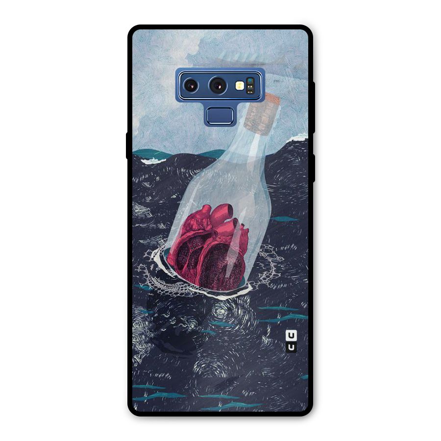 Bottle Heart Metal Back Case for Galaxy Note 9