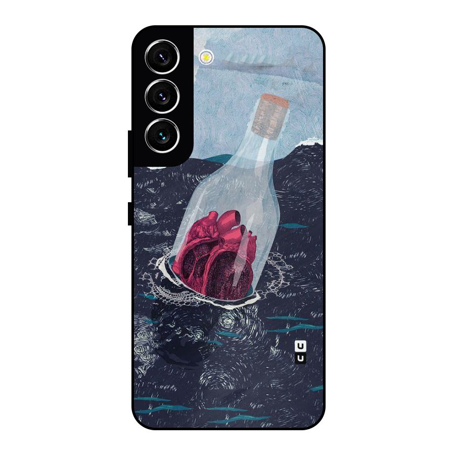 Bottle Heart Metal Back Case for Galaxy S22 5G