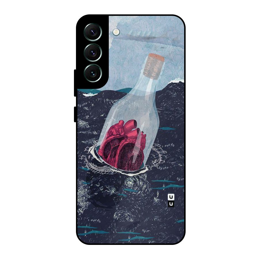 Bottle Heart Metal Back Case for Galaxy S22 Plus 5G