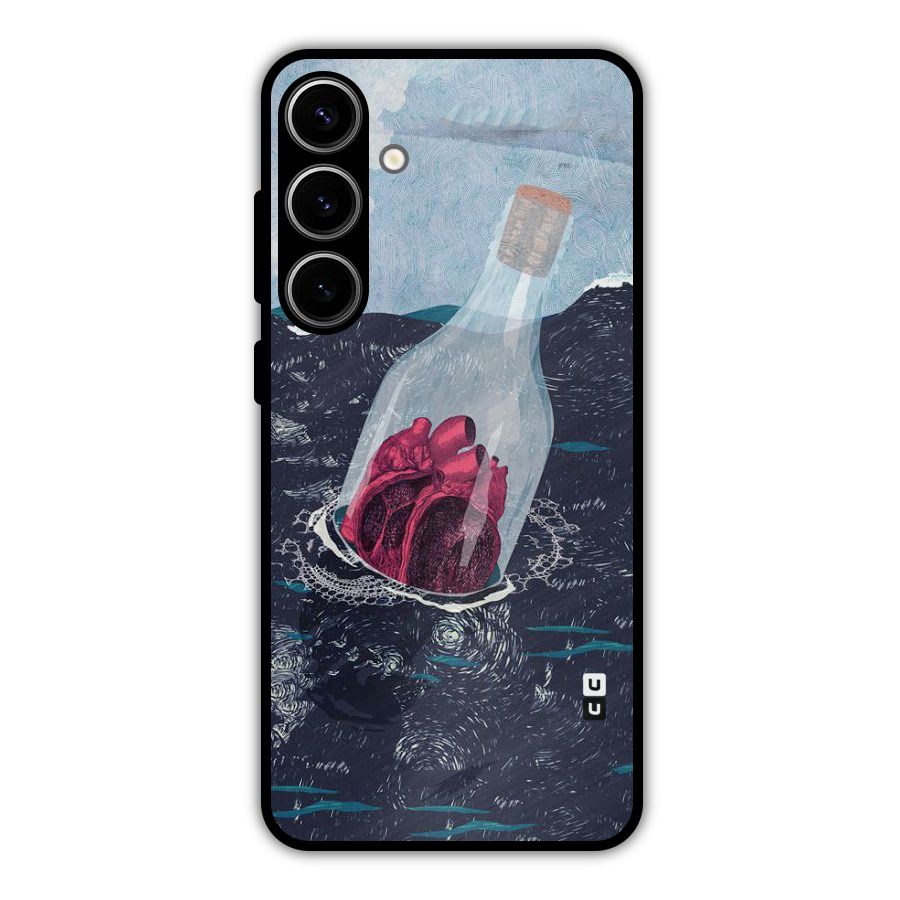 Bottle Heart Metal Back Case for Galaxy S24 Plus