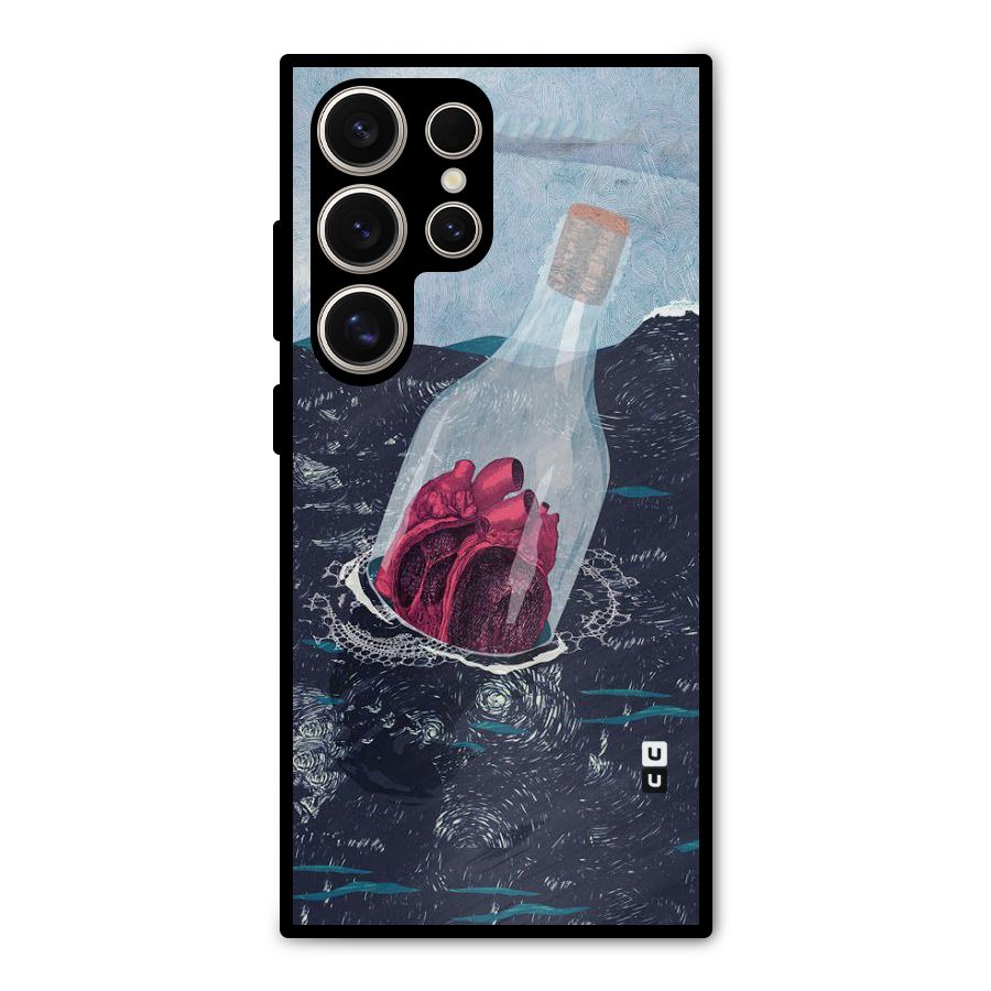 Bottle Heart Metal Back Case for Galaxy S24 Ultra