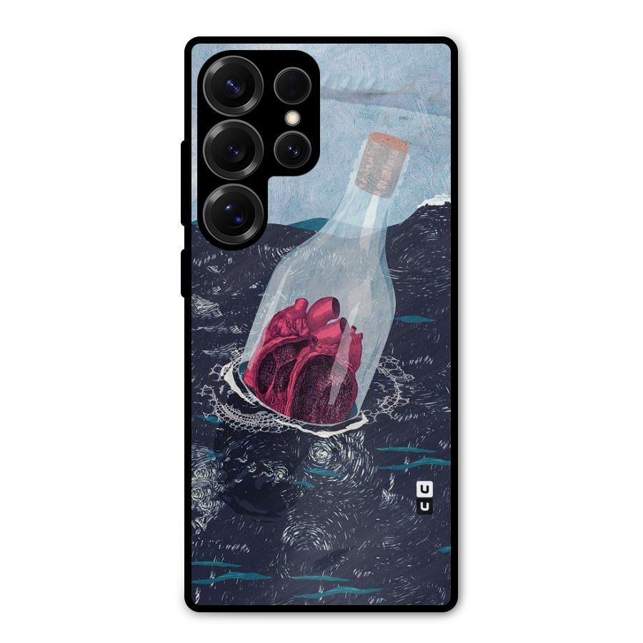Bottle Heart Metal Back Case for Galaxy S25 Ultra