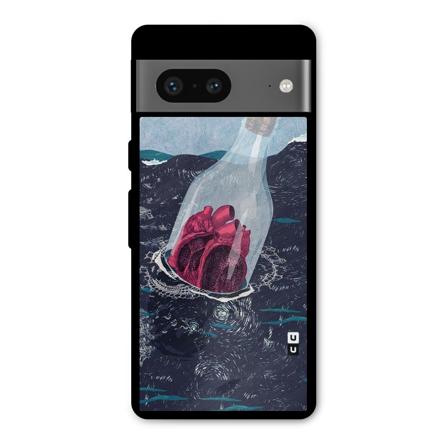 Bottle Heart Metal Back Case for Google Pixel 7