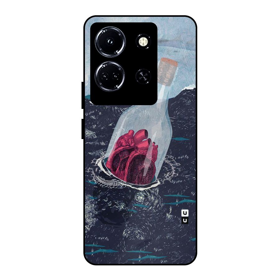 Bottle Heart Metal Back Case for Infinix Note 30 5G