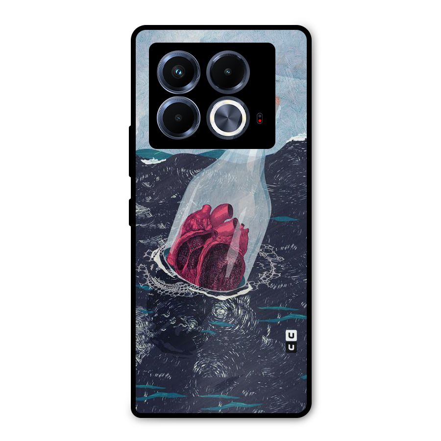 Bottle Heart Metal Back Case for Infinix Note 40 5G