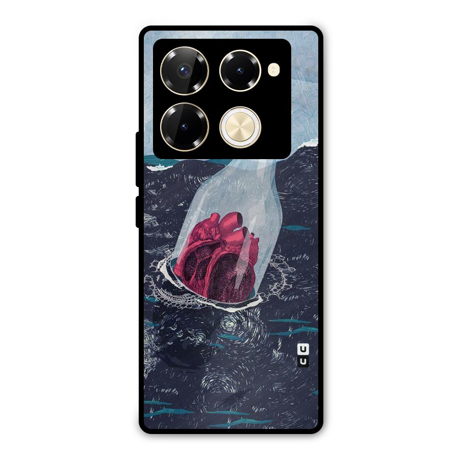 Bottle Heart Metal Back Case for Infinix Note 40 Pro