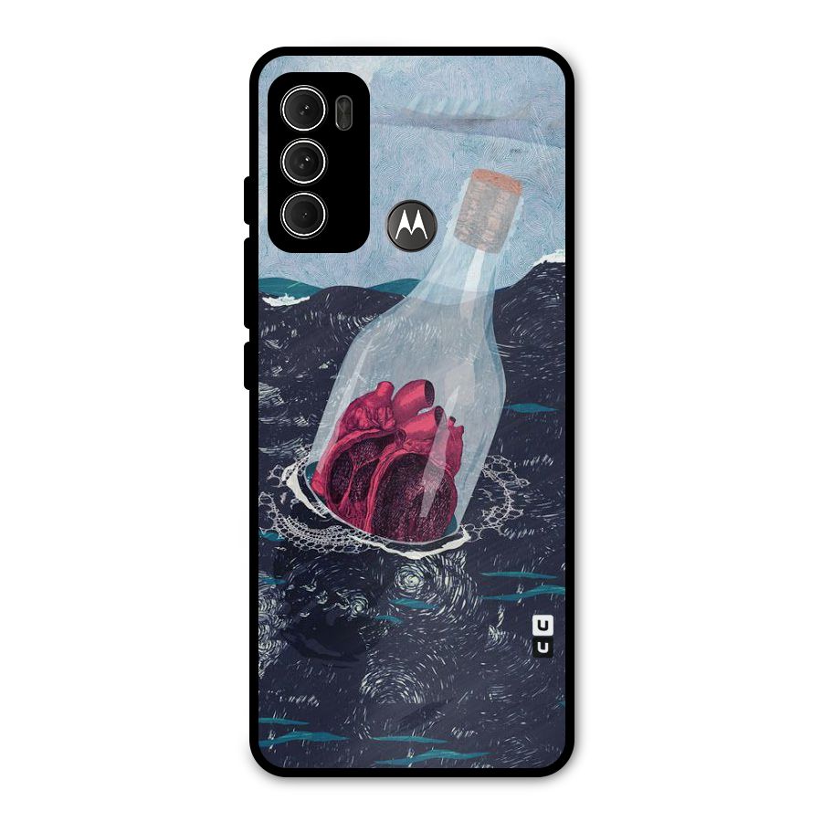 Bottle Heart Metal Back Case for Moto G60