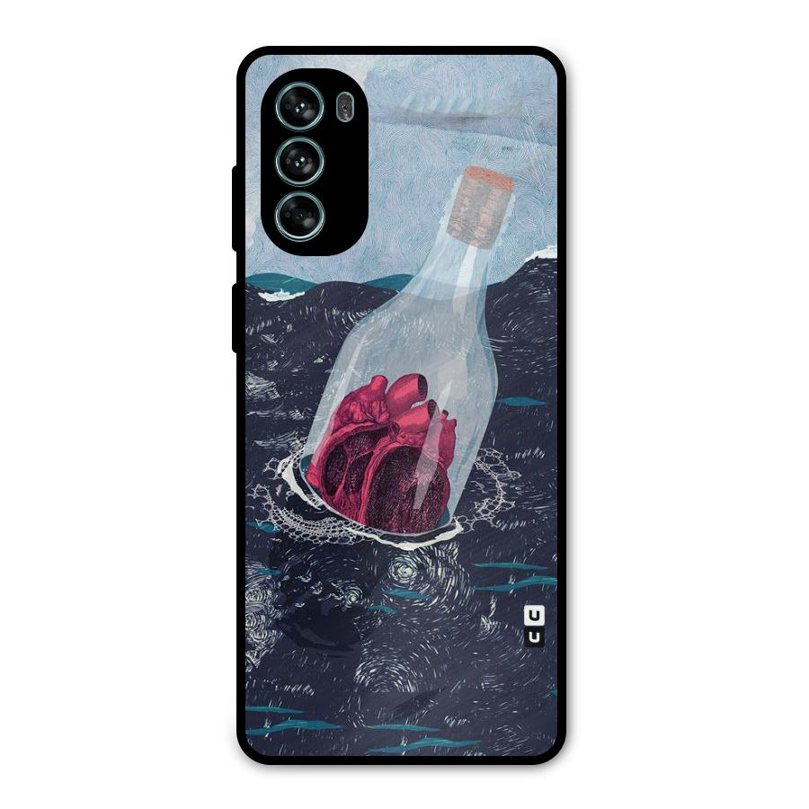 Bottle Heart Metal Back Case for Moto G62
