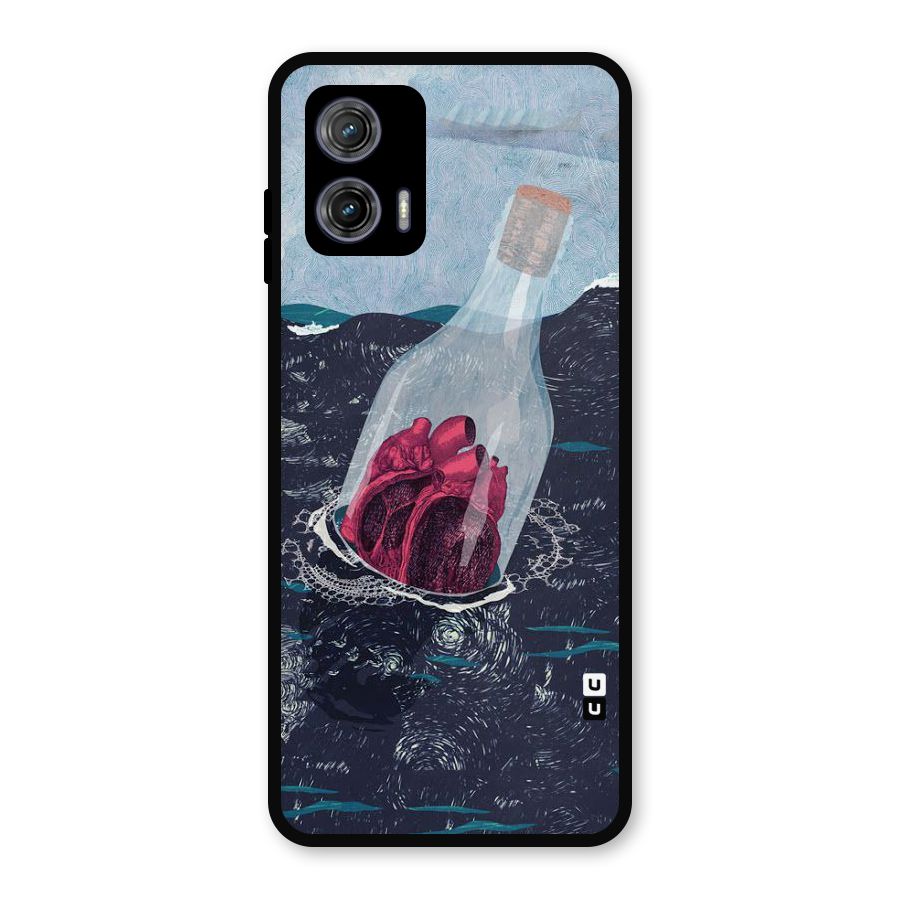 Bottle Heart Metal Back Case for Moto G73