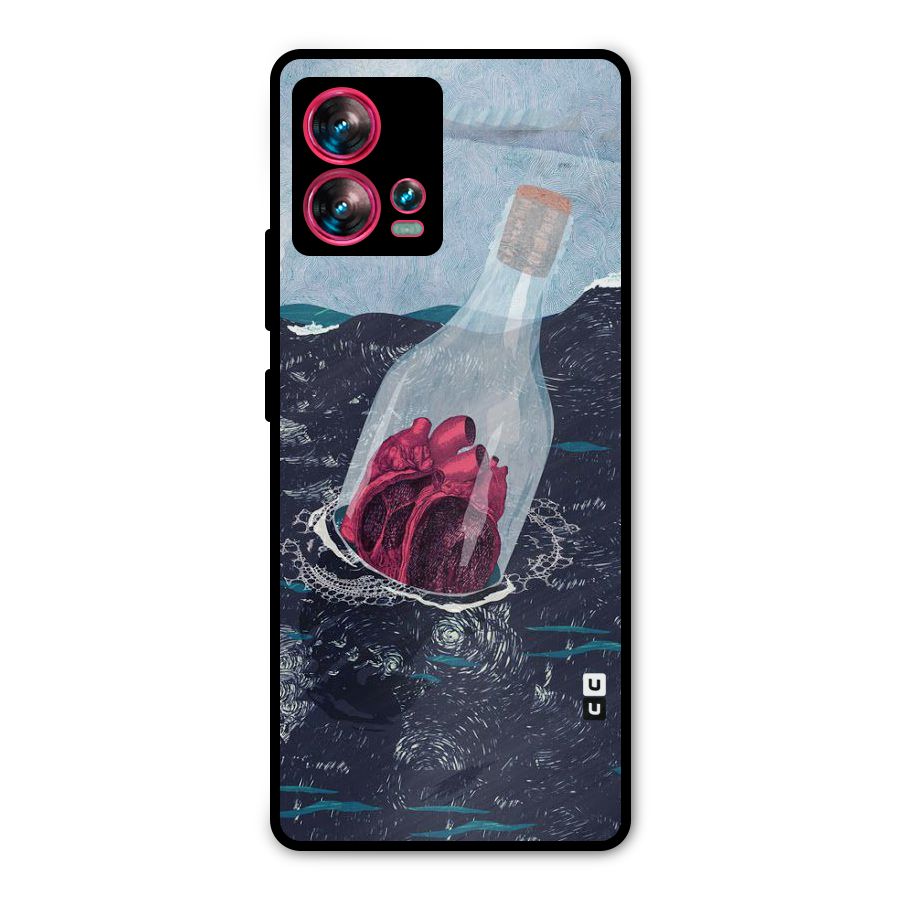 Bottle Heart Metal Back Case for Motorola Edge 30 Fusion