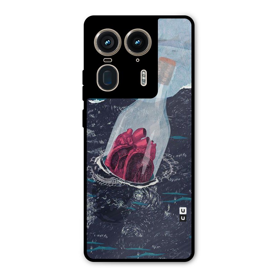 Bottle Heart Metal Back Case for Motorola Edge 50 Ultra