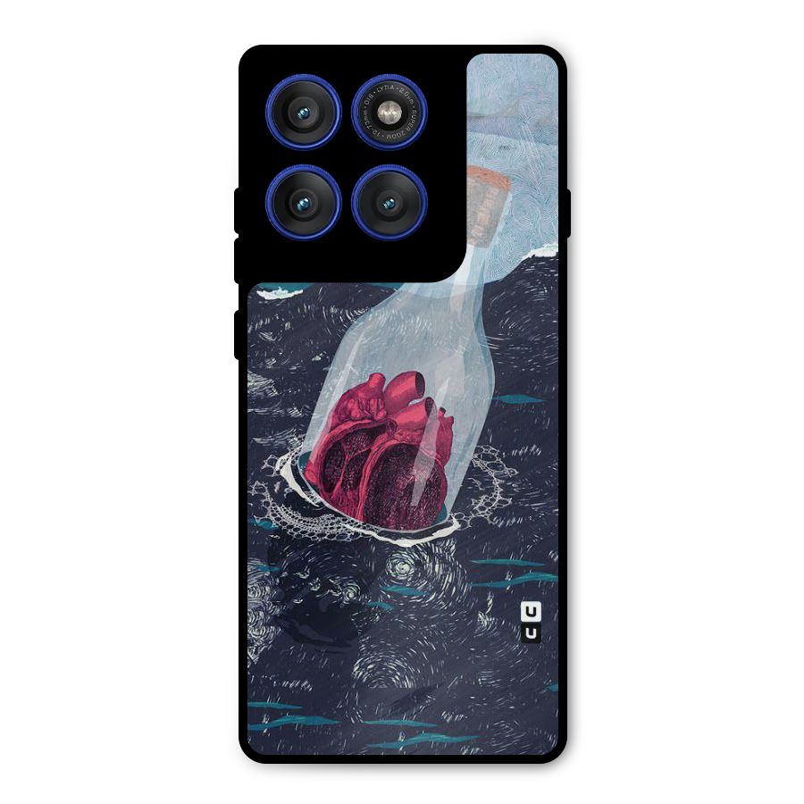 Bottle Heart Metal Back Case for Motorola Edge 60 Pro
