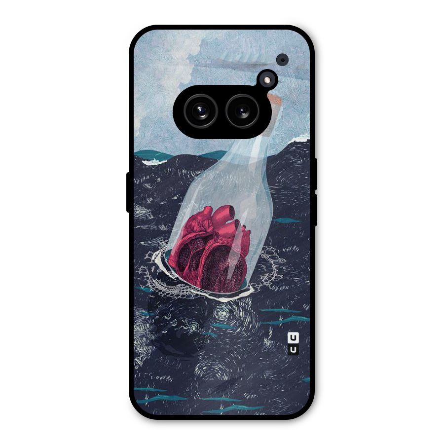 Bottle Heart Metal Back Case for Nothing Phone 2a Plus