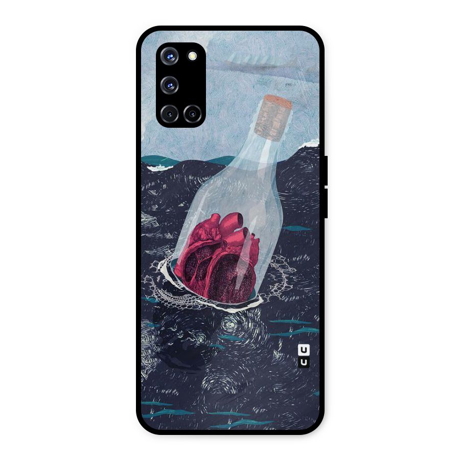 Bottle Heart Metal Back Case for Oppo A52