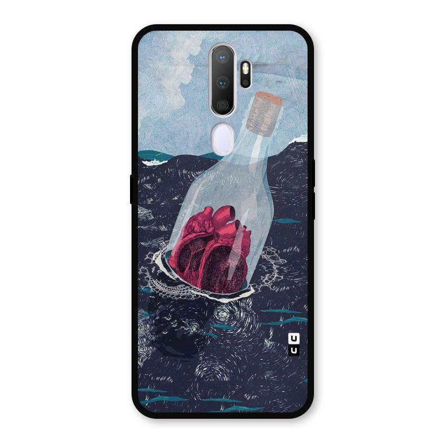 Bottle Heart Metal Back Case for Oppo A9 (2020)