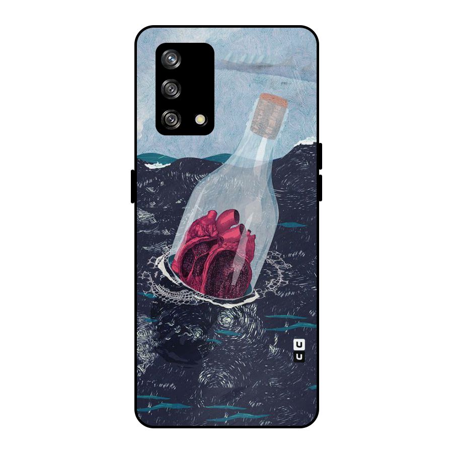Bottle Heart Metal Back Case for Oppo F19