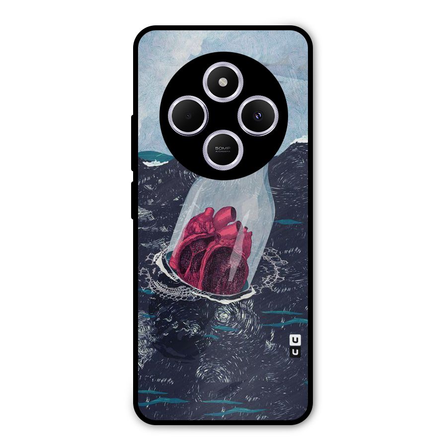 Bottle Heart Metal Back Case for Poco C75 5G