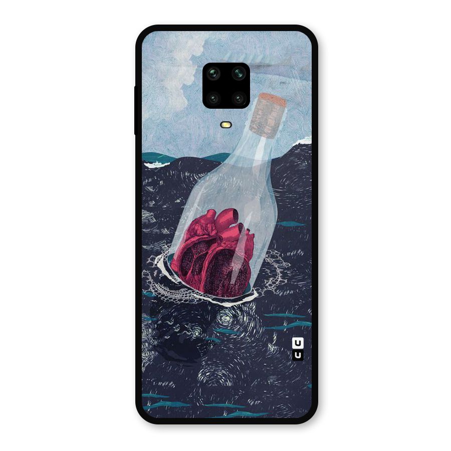 Bottle Heart Metal Back Case for Poco M2