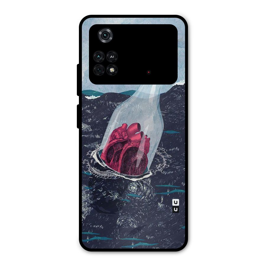 Bottle Heart Metal Back Case for Poco M4 Pro 4G