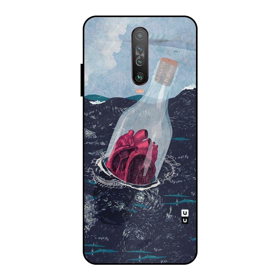 Bottle Heart Metal Back Case for Poco X2