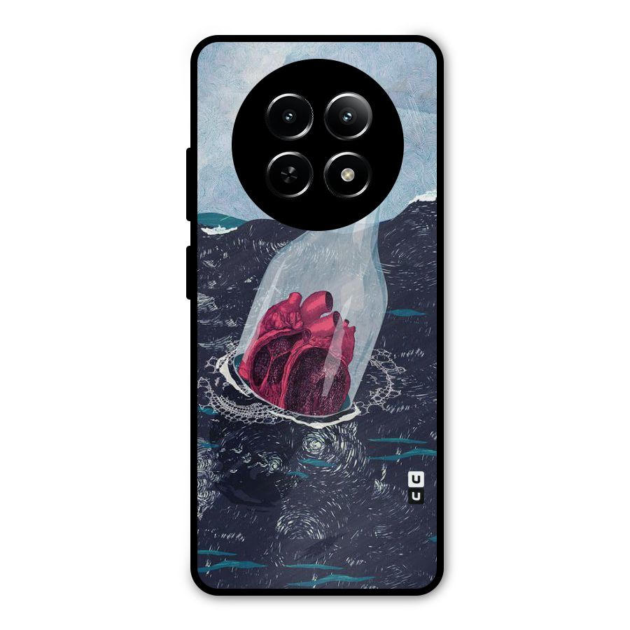 Bottle Heart Metal Back Case for Realme 12x 5G