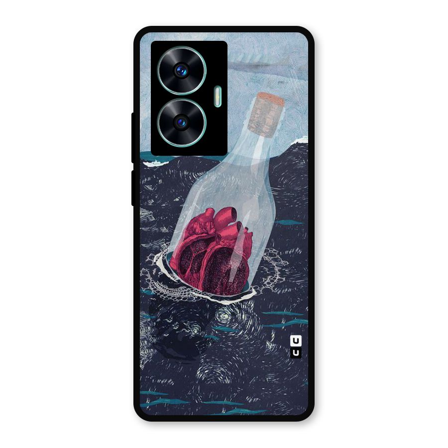 Bottle Heart Metal Back Case for Realme C55