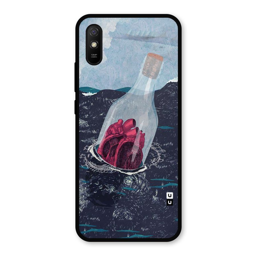 Bottle Heart Metal Back Case for Redmi 9a