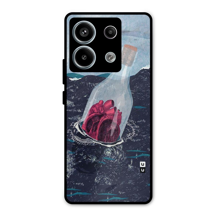 Bottle Heart Metal Back Case for Redmi Note 13 Pro 5G