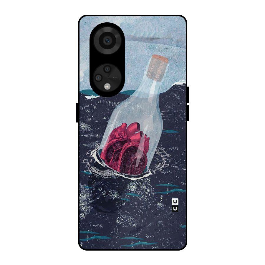 Bottle Heart Metal Back Case for Reno8 T 5G