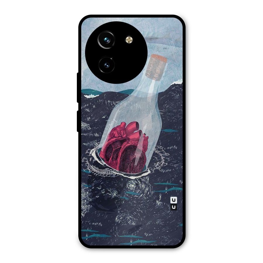 Bottle Heart Metal Back Case for Vivo T3x