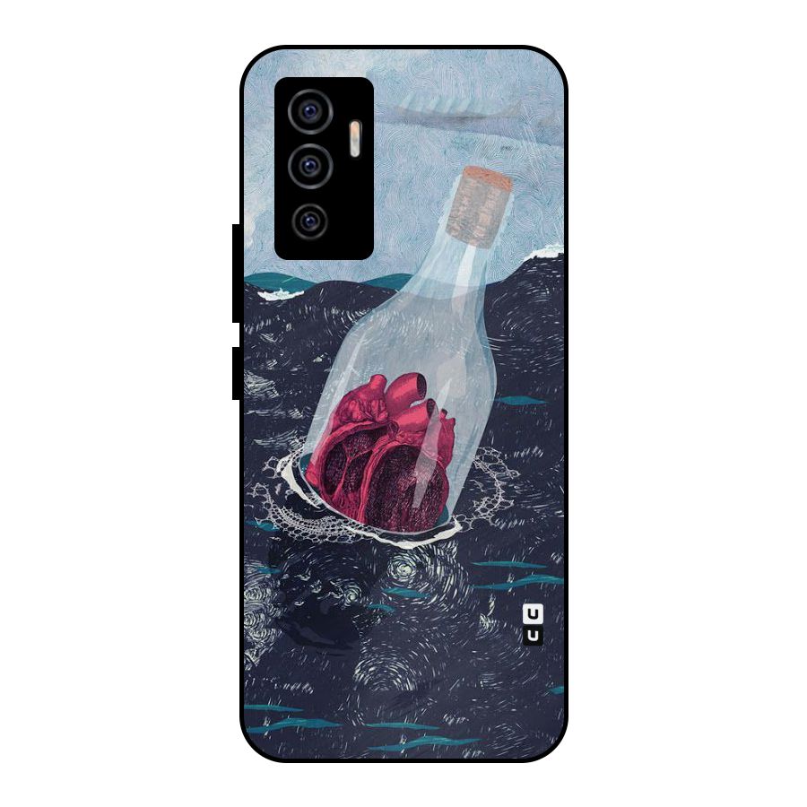 Bottle Heart Metal Back Case for Vivo V23e