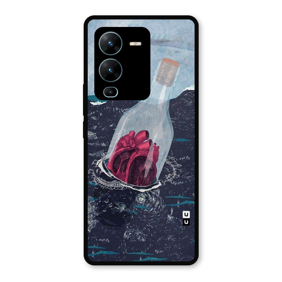 Bottle Heart Metal Back Case for Vivo V25 Pro