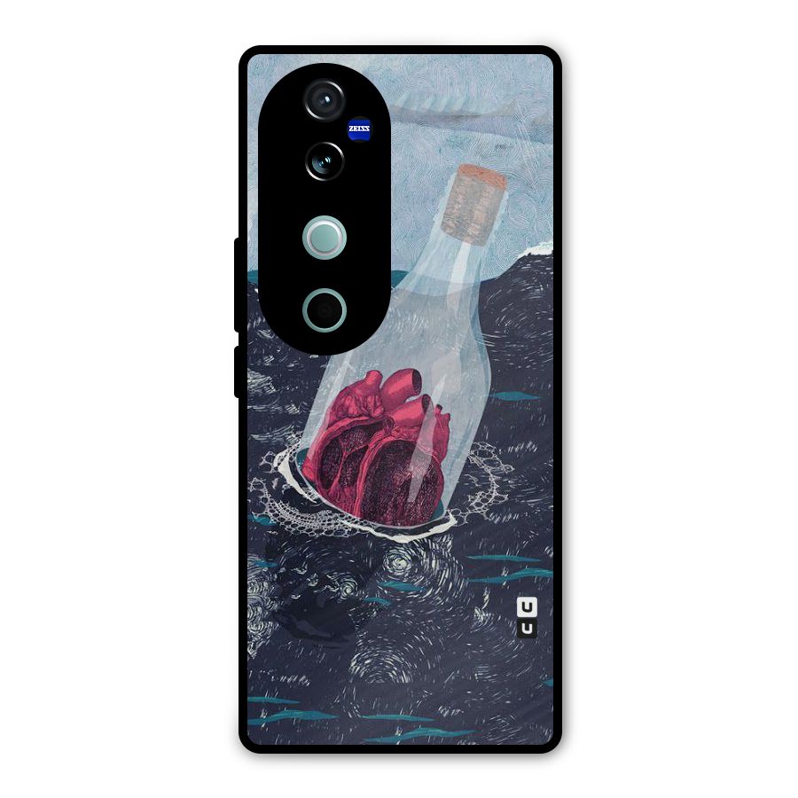 Bottle Heart Metal Back Case for Vivo V40 Pro
