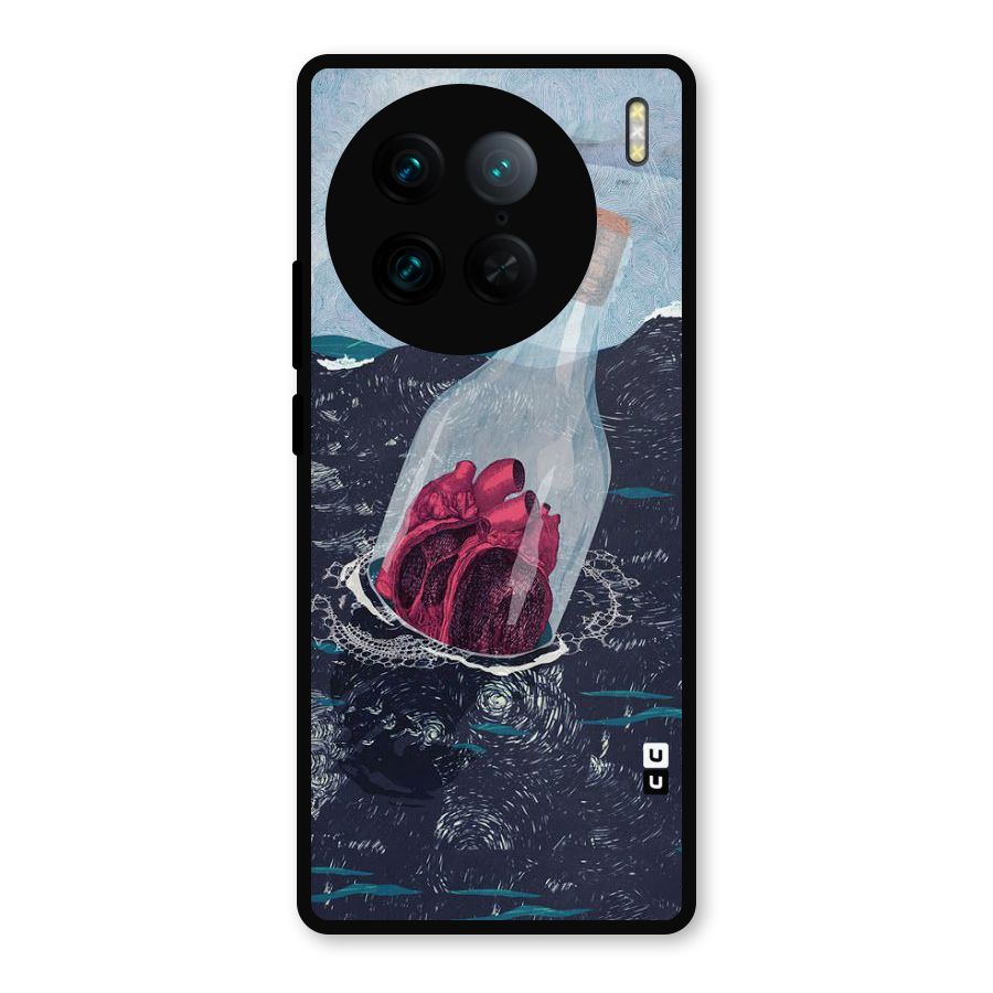Bottle Heart Metal Back Case for Vivo X90 Pro