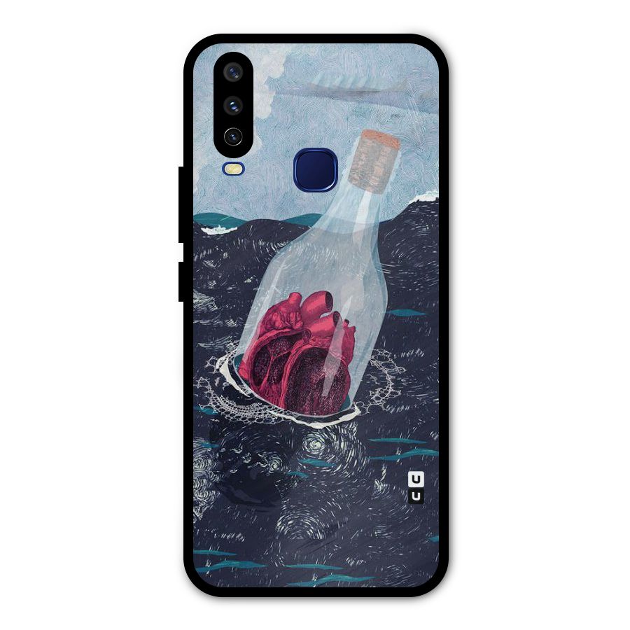 Bottle Heart Metal Back Case for Vivo Y12