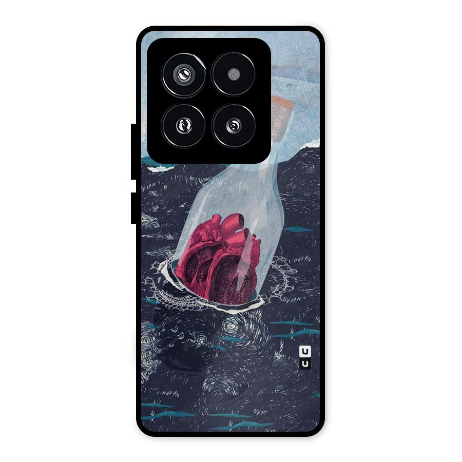 Bottle Heart Metal Back Case for Xiaomi 14 Pro