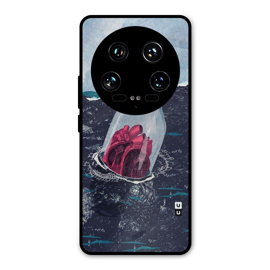 Bottle Heart Metal Back Case for Xiaomi 14 Ultra