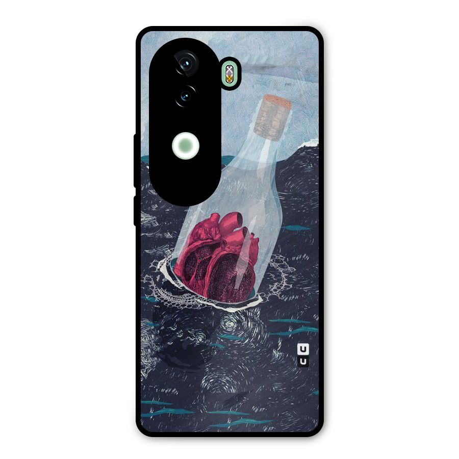 Bottle Heart Metal Back Case for iQOO Z9s